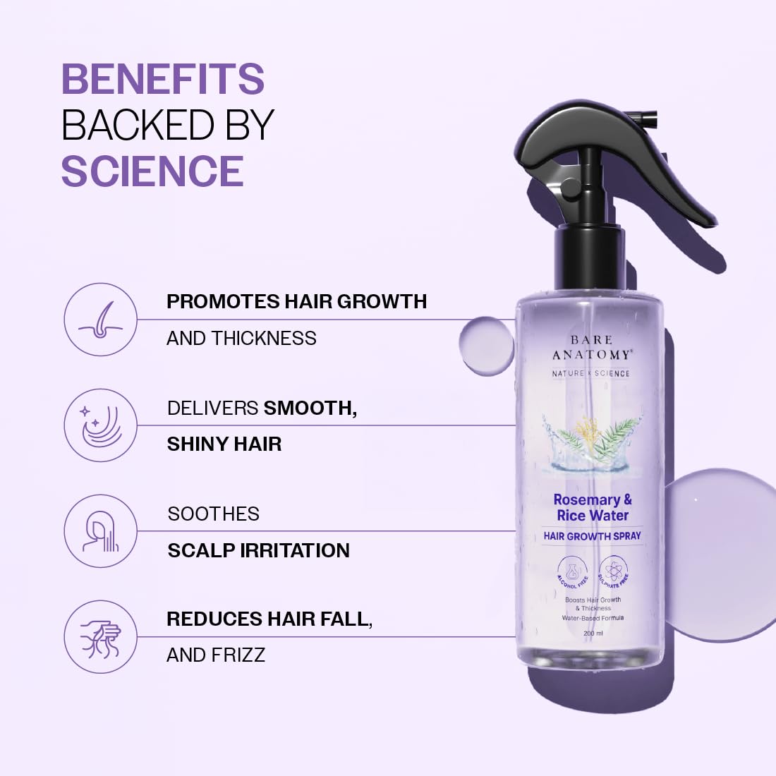 Rosemary Water and Rice Water | 100% Natural Extract
